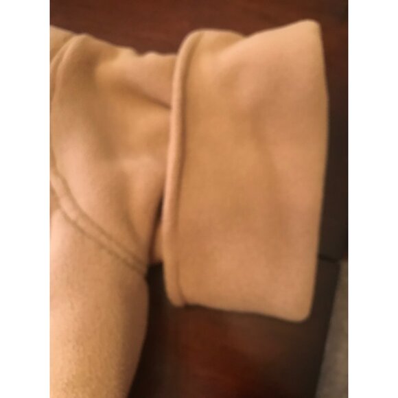 Snow Angel Winter Dog Coat - Tan Fleece with Black Goretex - Large Breeds  Barre - Picture 6 of 15